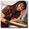 woman at computer